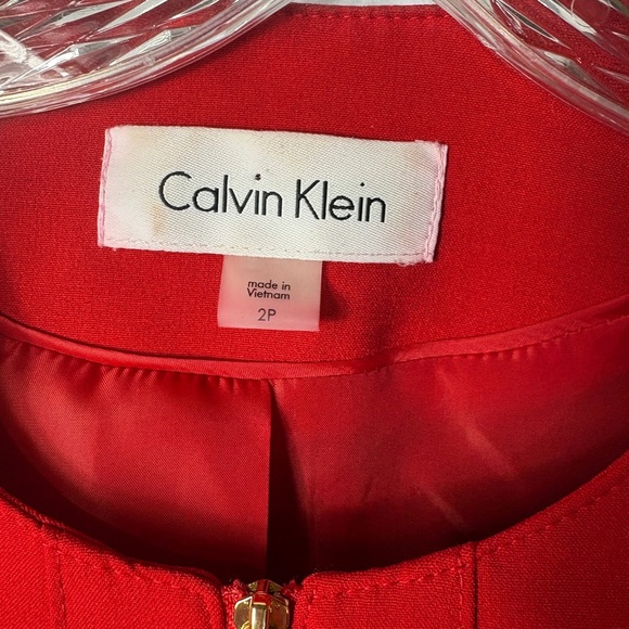 Calvin Klein Red Blazer 2P - Picture 4 of 4